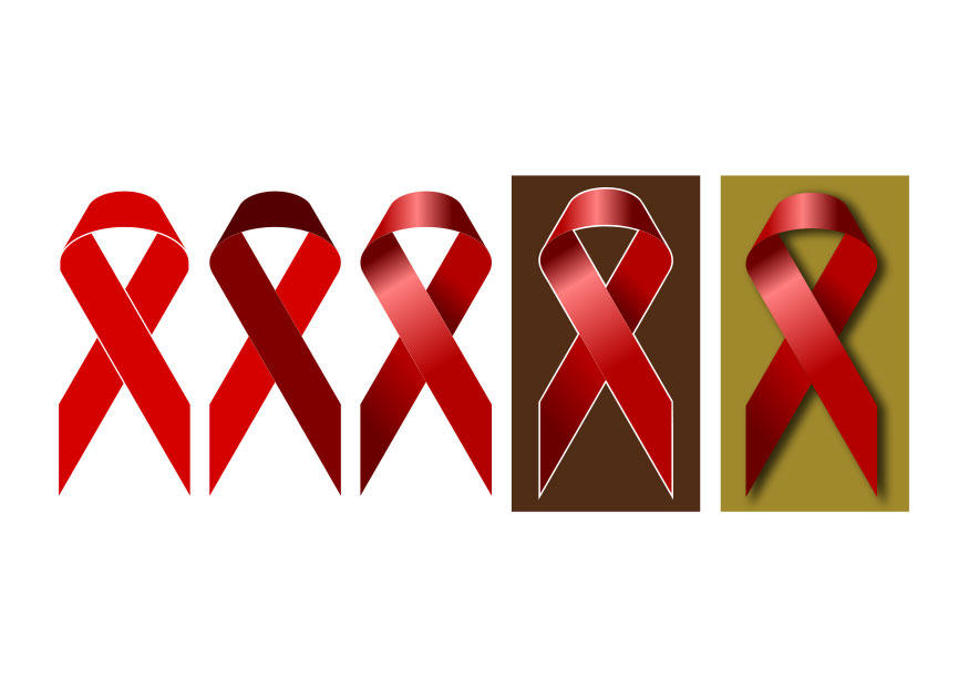 imagem laA§os do dia mundial de combate A  aids 